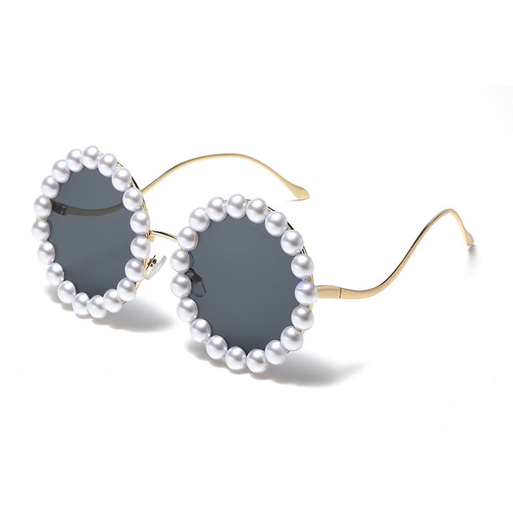 Women's designer sunglasses with pearl-embellished frame Bowlift