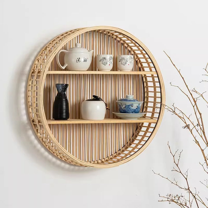 Handwoven storage basket for bathroom utensils Bowlift