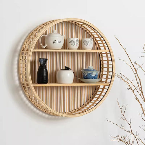 Handwoven storage basket for bathroom utensils Bowlift
