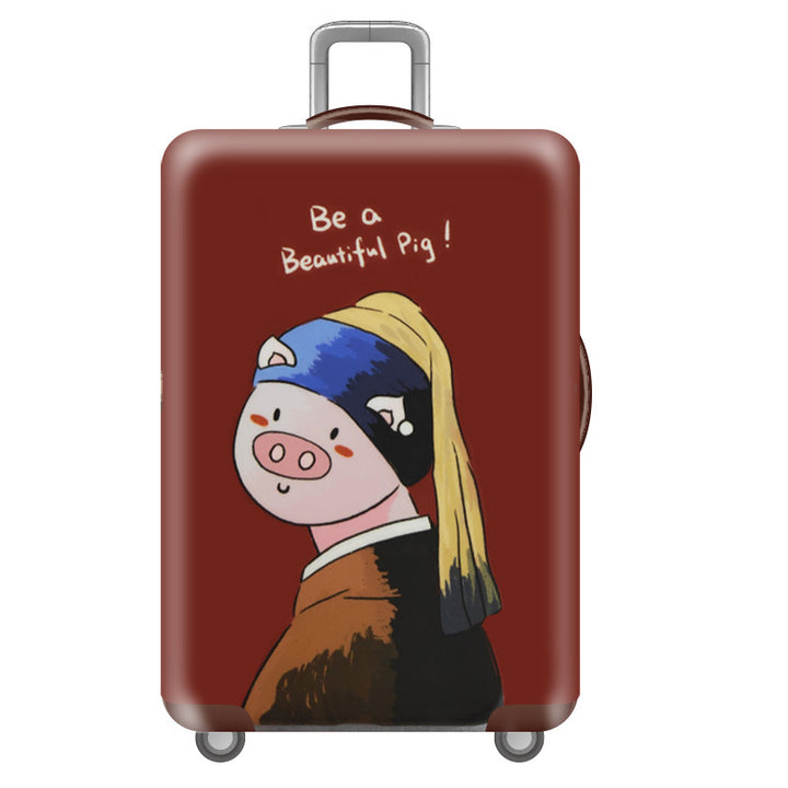 Women's Hard Shell Suitcase with Unique Illustration Design Bowlift