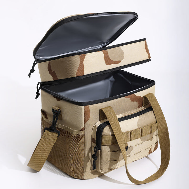Insulated Camouflage Lunch Cooler Bowlift