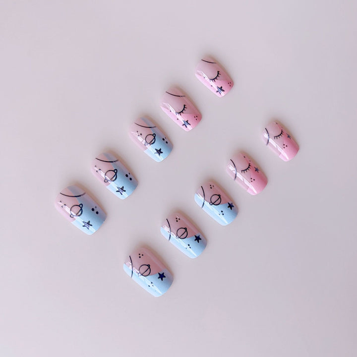 Art nail set with artistic motifs Bowlift