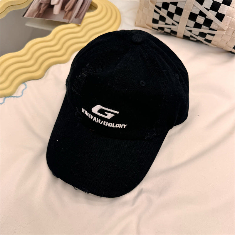 Men's Distressed Casual Baseball Cap Bowlift