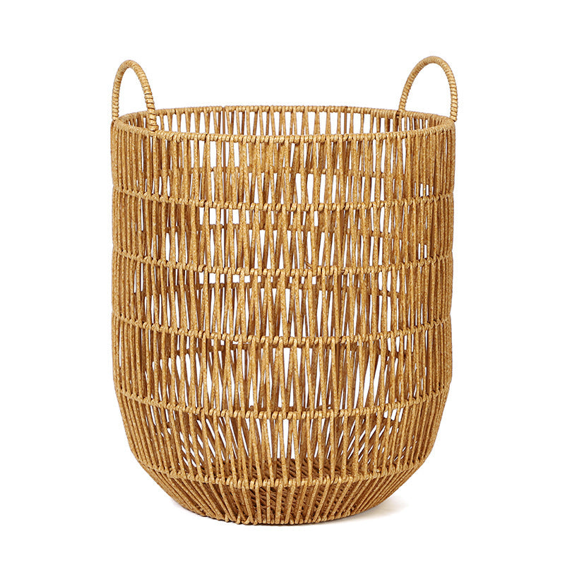 Large Handwoven Storage Basket Bowlift