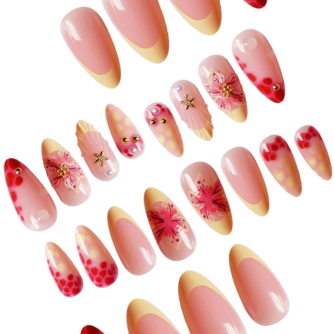Floral-Inspired 3D Nail Art Extensions Bowlift