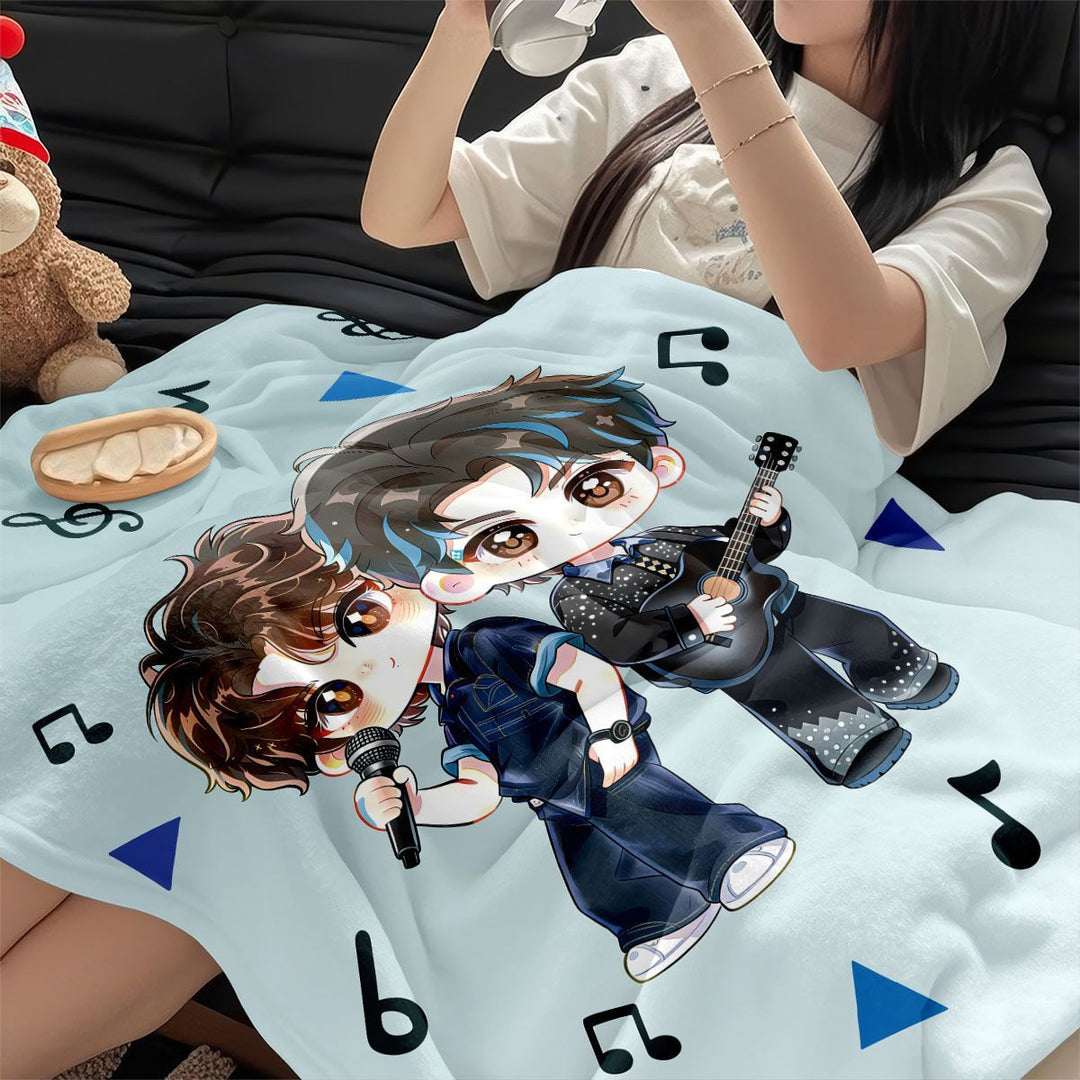 Cartoon Character Fleece Throw