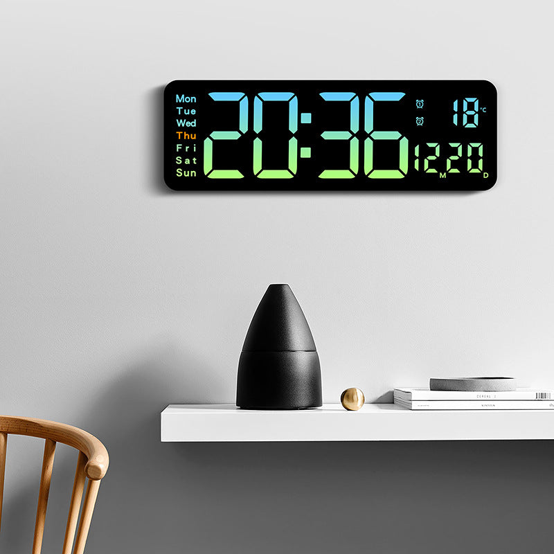 Funk alarm clock with large LED display and temperature display Bowlift