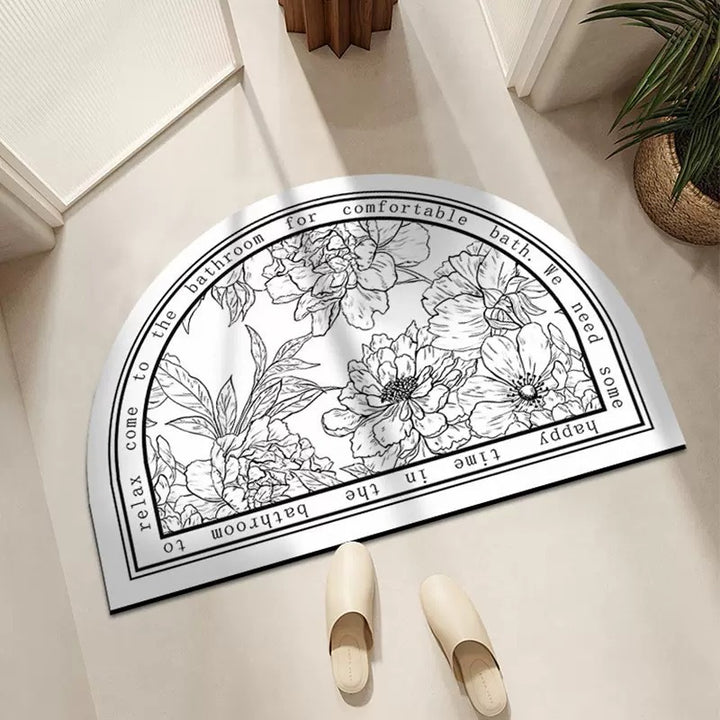Elegant Country-Themed Bathroom Mat Bowlift