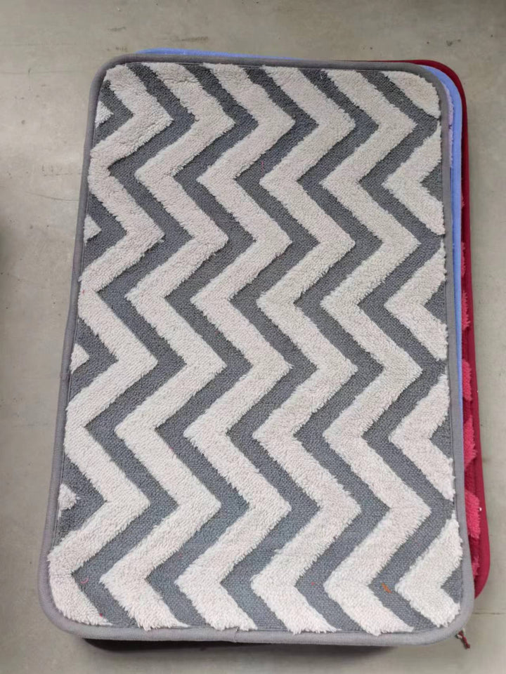 Chevron Pattern Anti-Slip Bath Mat Bowlift