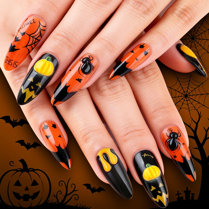 Halloween-Themed Press-On Nails Bowlift