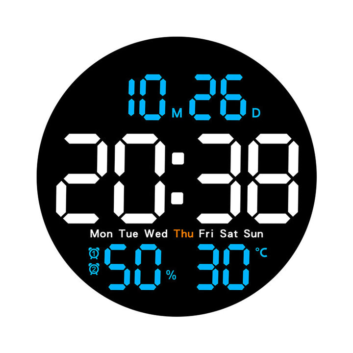 Digital Multifunction Alarm Clock with Temperature and Hygrometer Display Bowlift