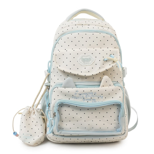 Cute Cat Ear School Backpack Bowlift