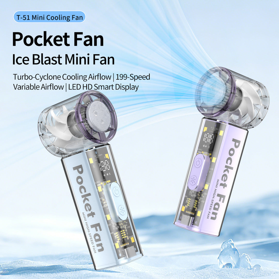Unisex Pocket-Sized High-Speed Cooling Fan Bowlift