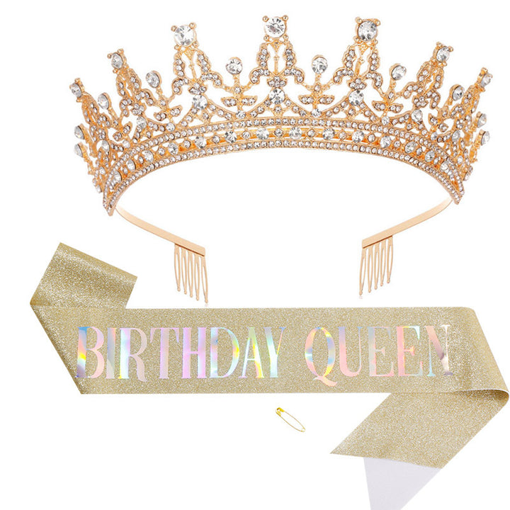 Women's Sparkling Crown and Sash Set Bowlift