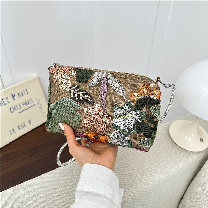 WoFloral Embellished Clutch Purse Bowlift