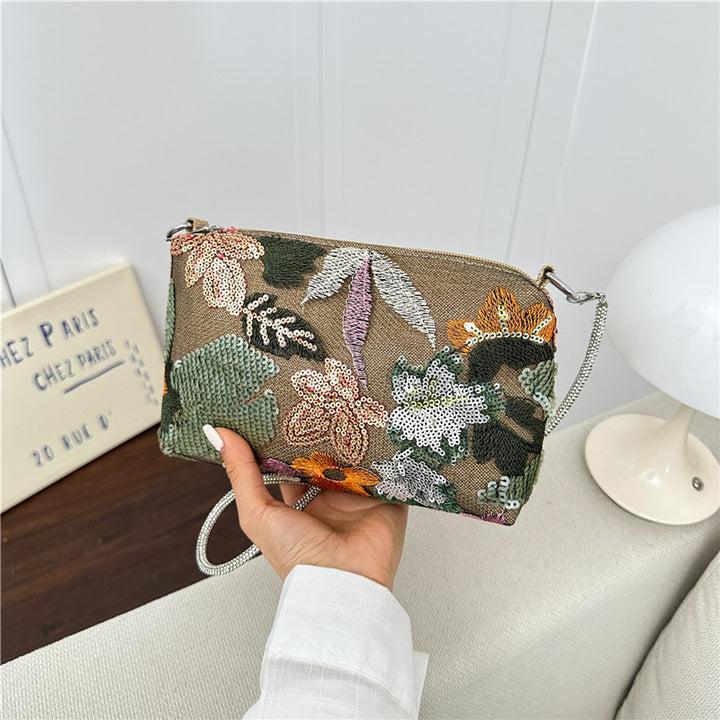 WoFloral Embellished Clutch Purse Bowlift