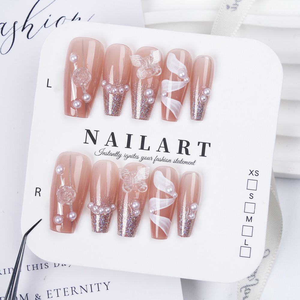 Ombre Leopard Print Press-On Nail Set Bowlift