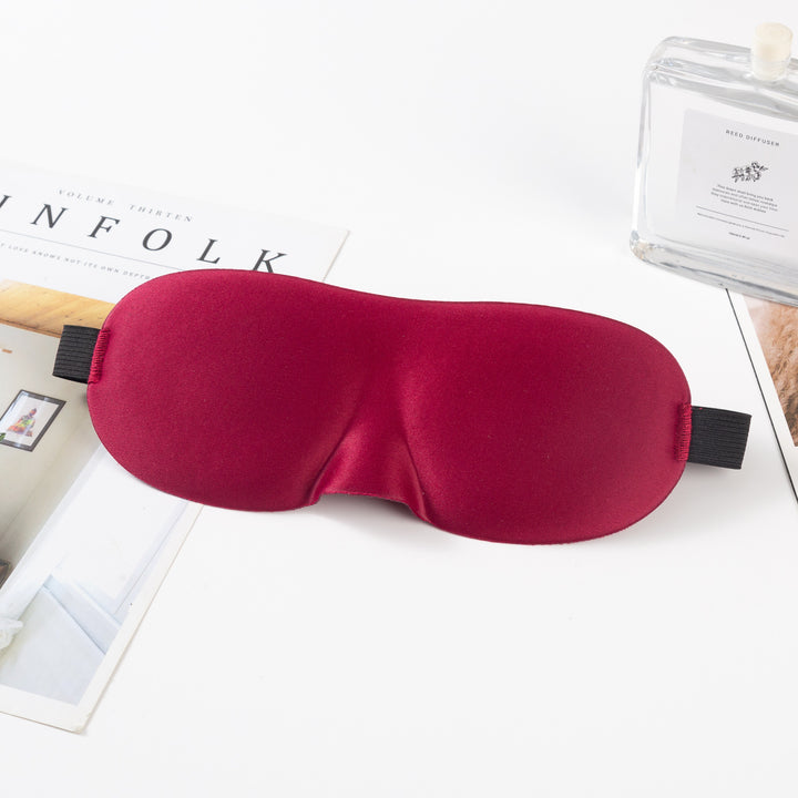 Unisex nan anatomically shaped sleep mask with formed eye sockets, lightweight foam core, and elastic comfort band Bowlift