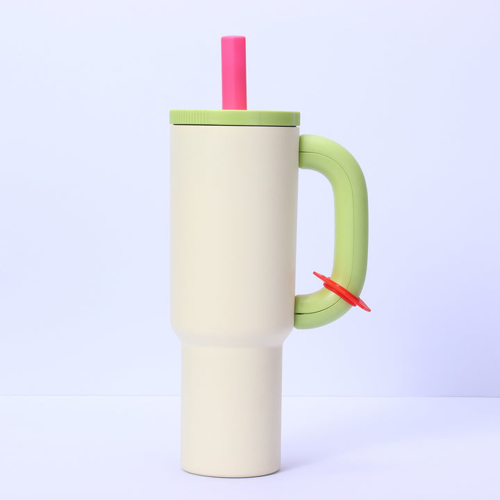 Women High-Quality Insulated Cup with Practical Straw Bowlift