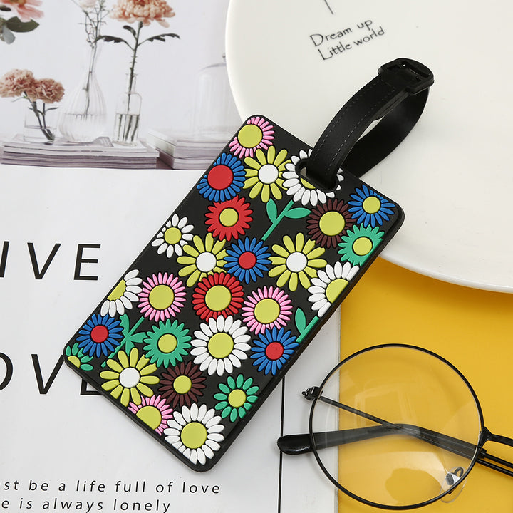 Unisex Luggage Tag with Modern Geometric Design Bowlift
