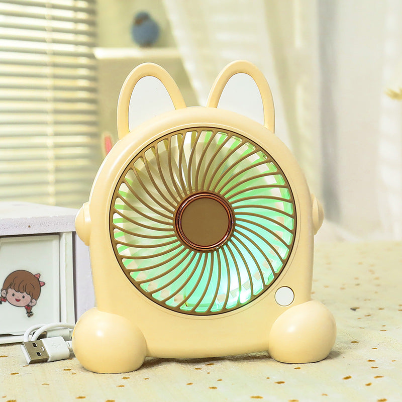 Women's portable hand fan in creative animal design Bowlift