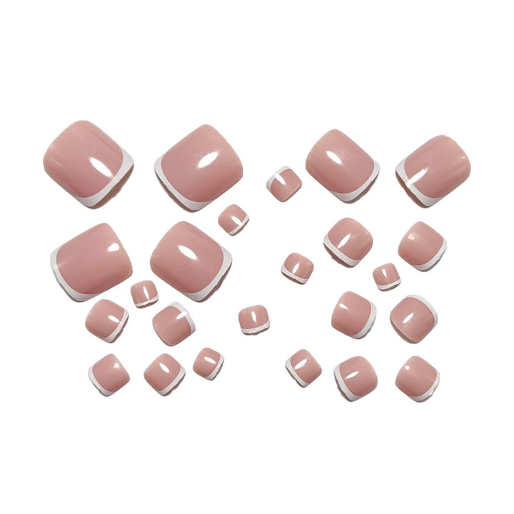 Artificial nails with elegant French tips Bowlift