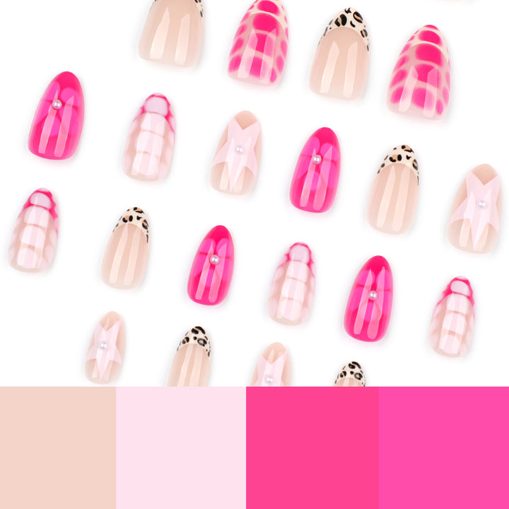 Artful nail art with colorful design and glitter accents Bowlift