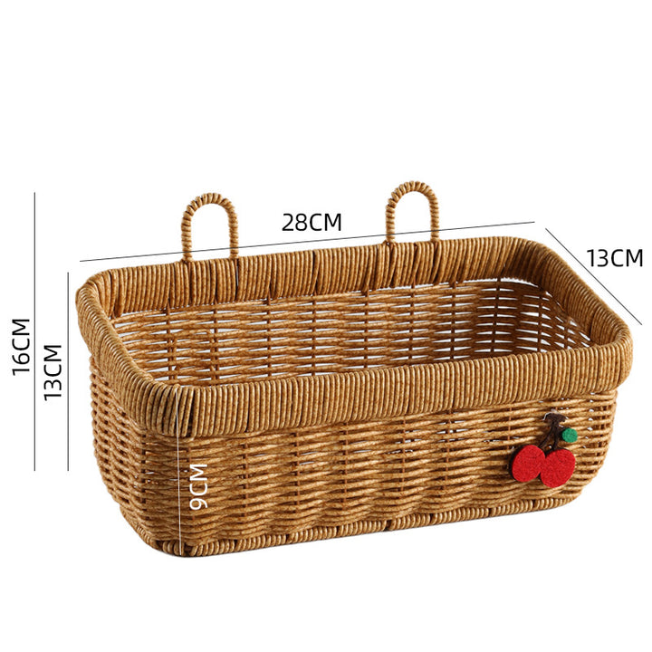 Handwoven Multi-Compartment Storage Basket Bowlift