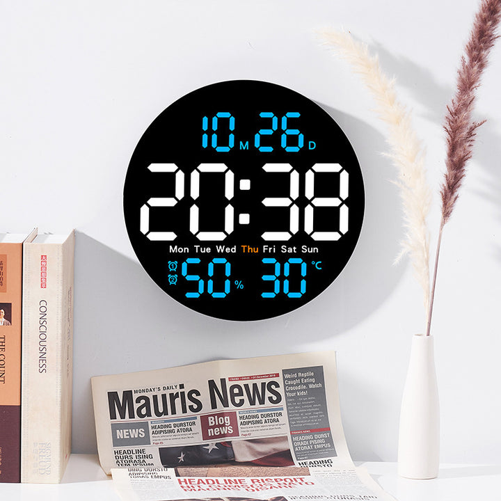 Digital Multifunction Alarm Clock with Temperature and Hygrometer Display Bowlift
