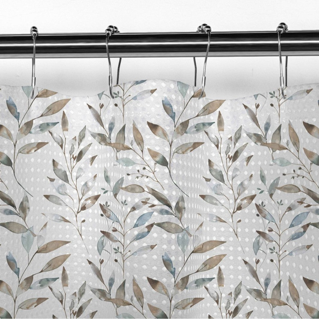 Floral Patterned Shower Curtain Bowlift