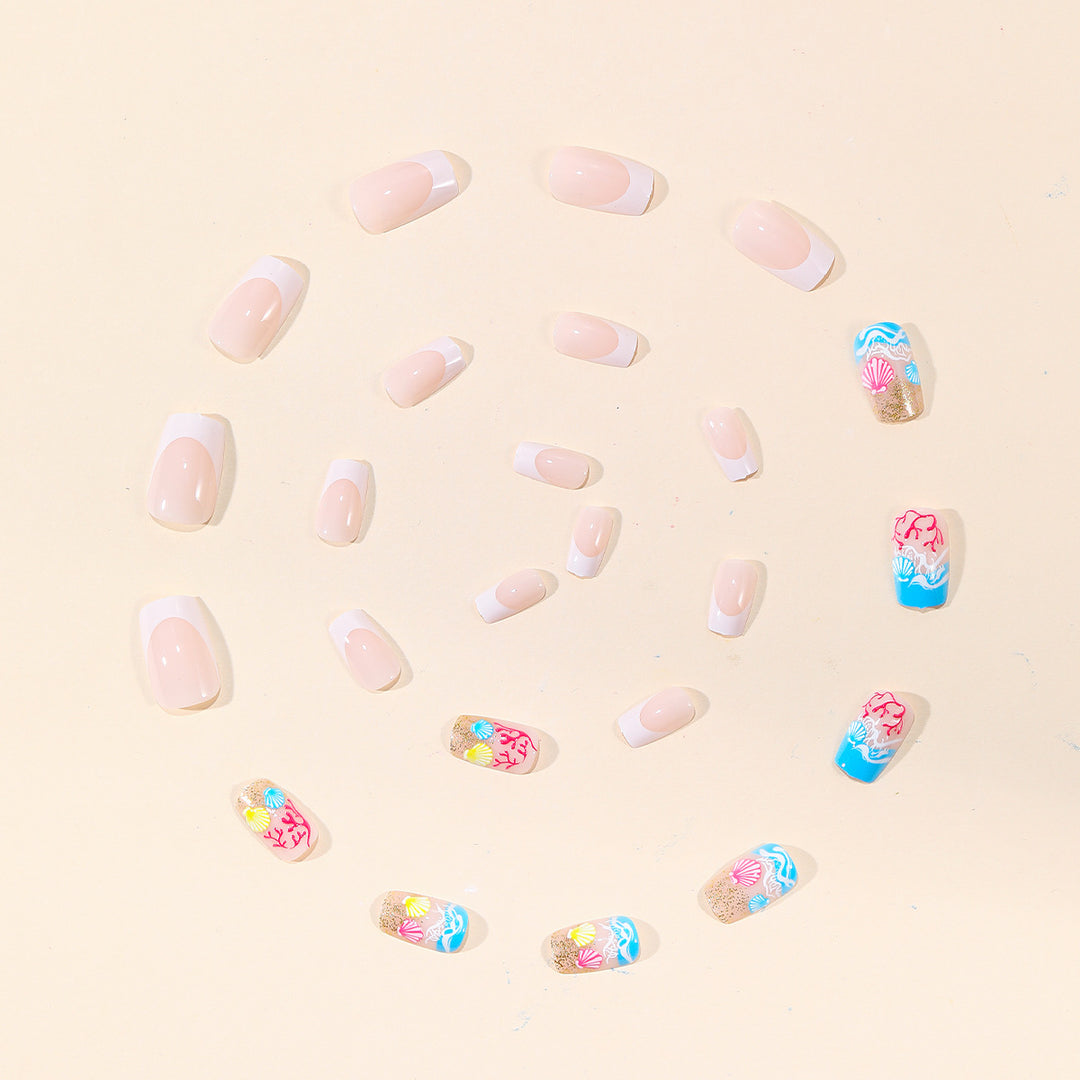 Coastal Ocean-Inspired Nail Art Extensions Bowlift