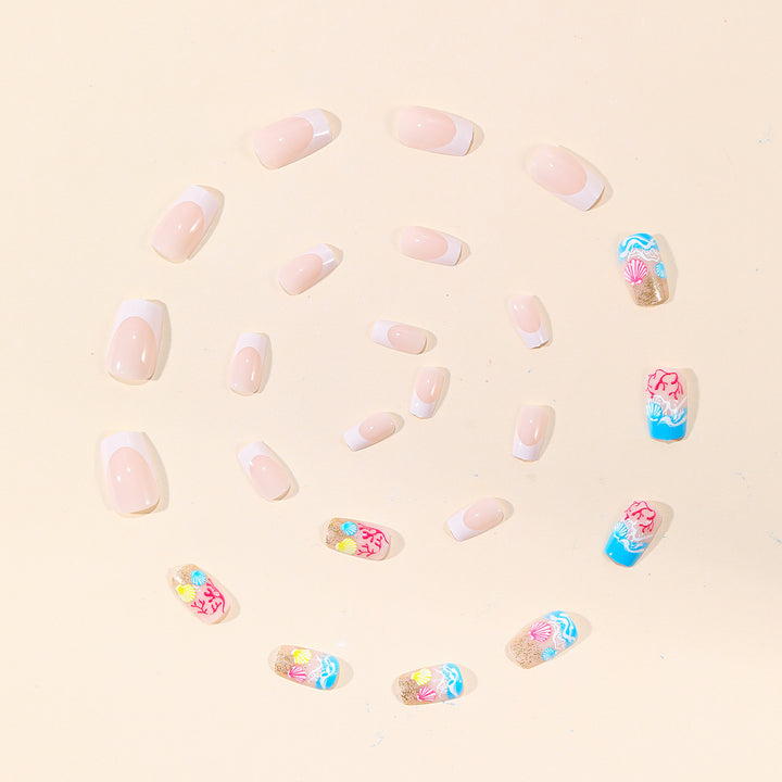 Coastal Ocean-Inspired Nail Art Extensions Bowlift