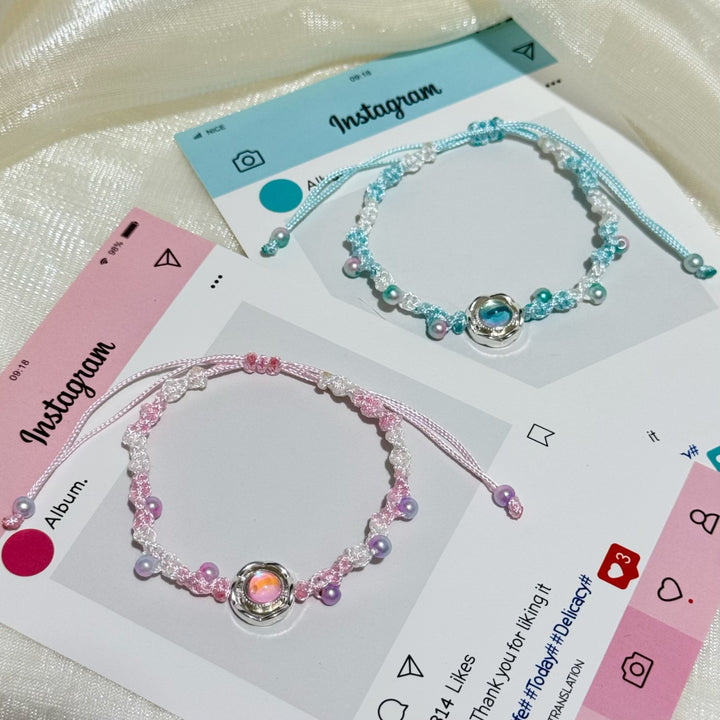 Adjustable Floral Charm Bracelet Bowlift