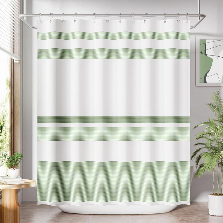 Modern Striped Shower Curtain Bowlift
