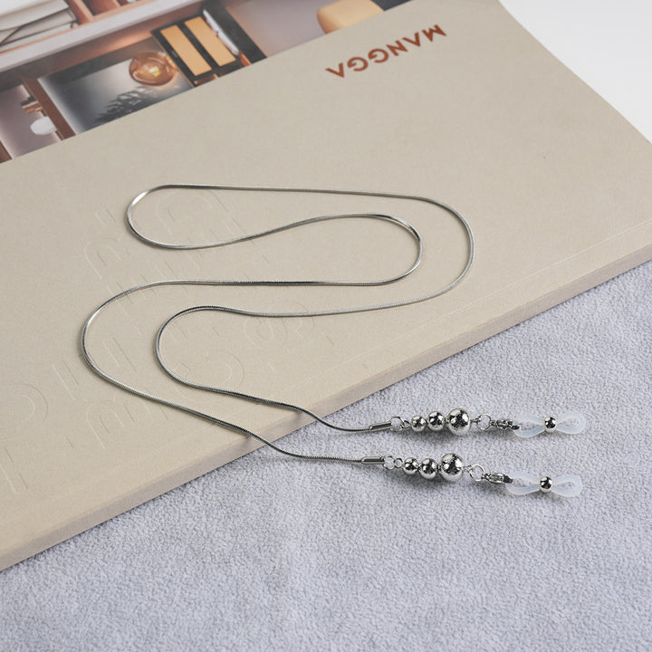 Sleek Metal Eyewear Chain Bowlift