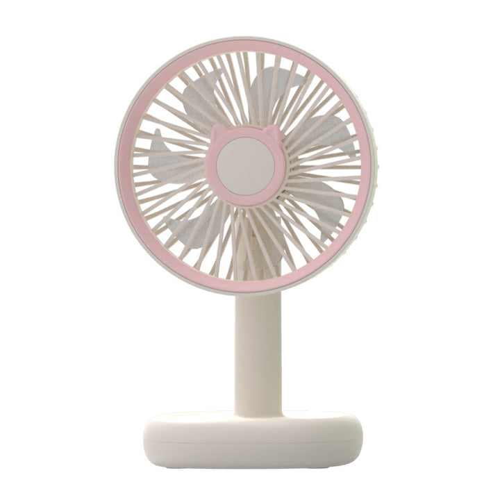 Women's Portable Handheld Fan with Cat Ears Design Bowlift