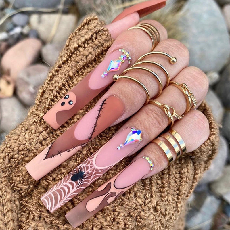 Creative Halloween Press-On Nail Art Bowlift