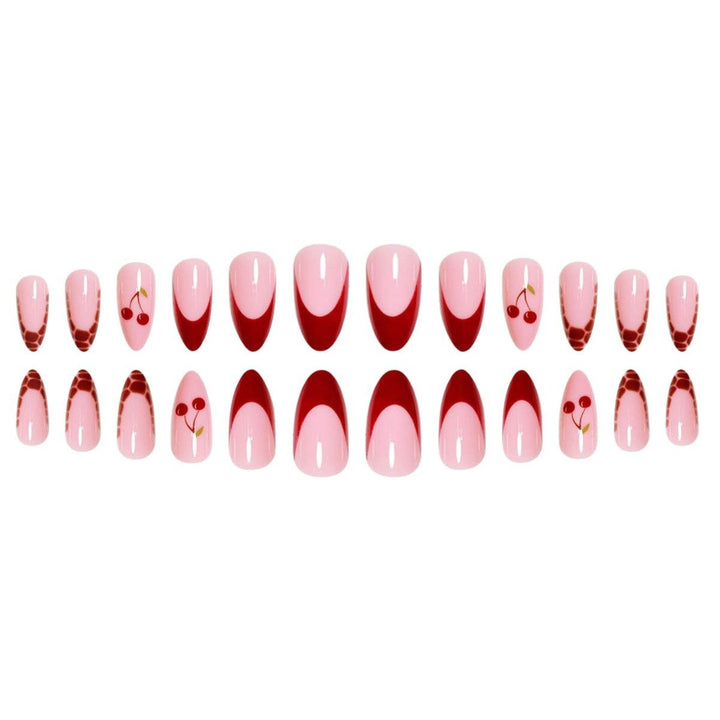 Artistic Cherry Nail Design Extensions Bowlift