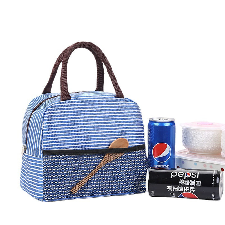 Cooling insulated bag with stylish striped pattern Bowlift