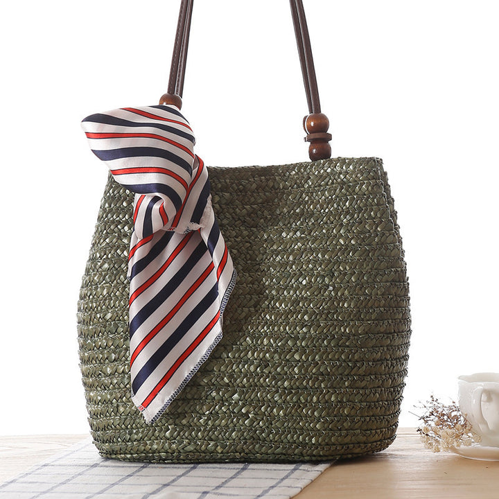 Elegant basket bag with trendy ribbon detail Bowlift