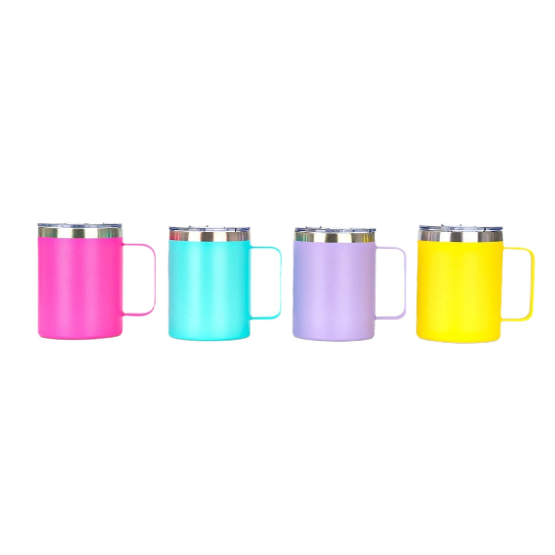 Women's insulated coffee enjoyment cup with ergonomic handle Bowlift