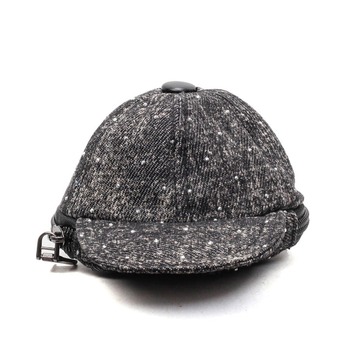 Denim Print Adjustable Cap Bowlift