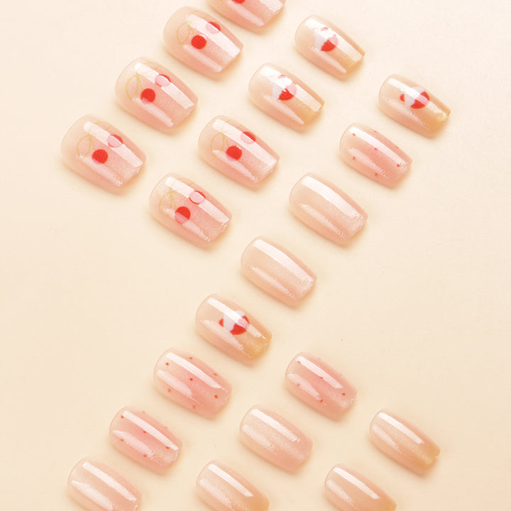 Artistic Fruit-Inspired Press-On Nail Tips Bowlift