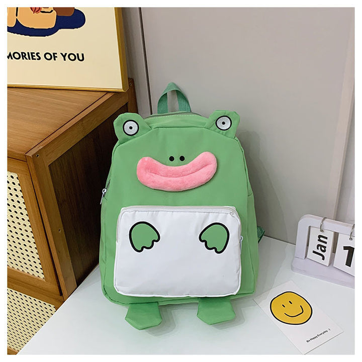 Playful Frog-Themed Backpack