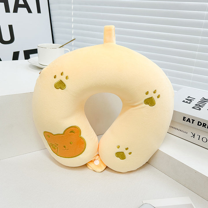 Women Kitten Neck Support Pillow Bowlift