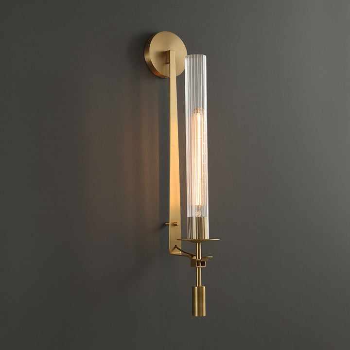 Contemporary Wall Sconce with Elegant Glass Accents