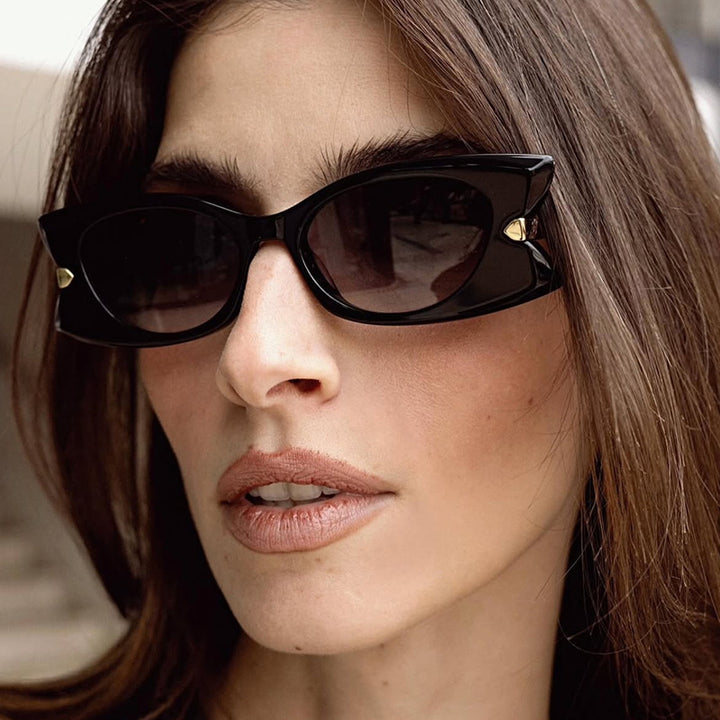 Women's Cat-Eye Sunglasses with stylish metal inserts and UV protection Bowlift