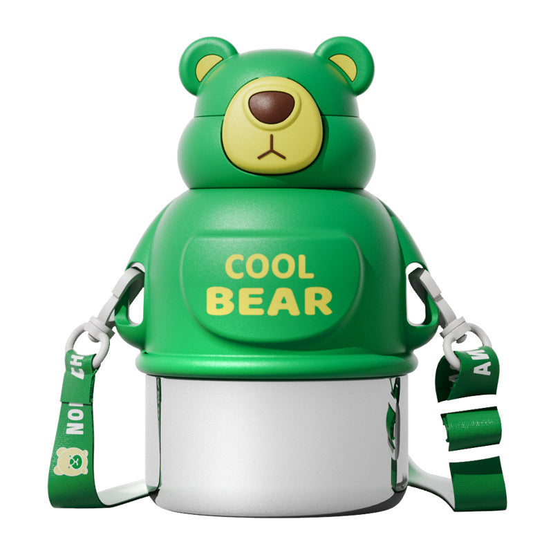Unisex water bottle in bear design by Bowlift