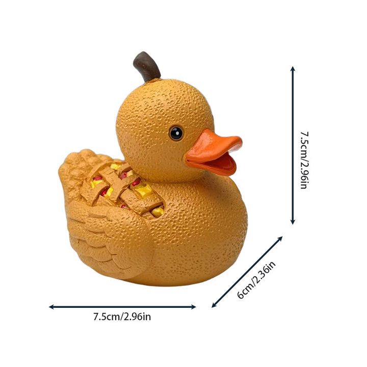 Decorative figure rubber duck with surprise element Bowlift