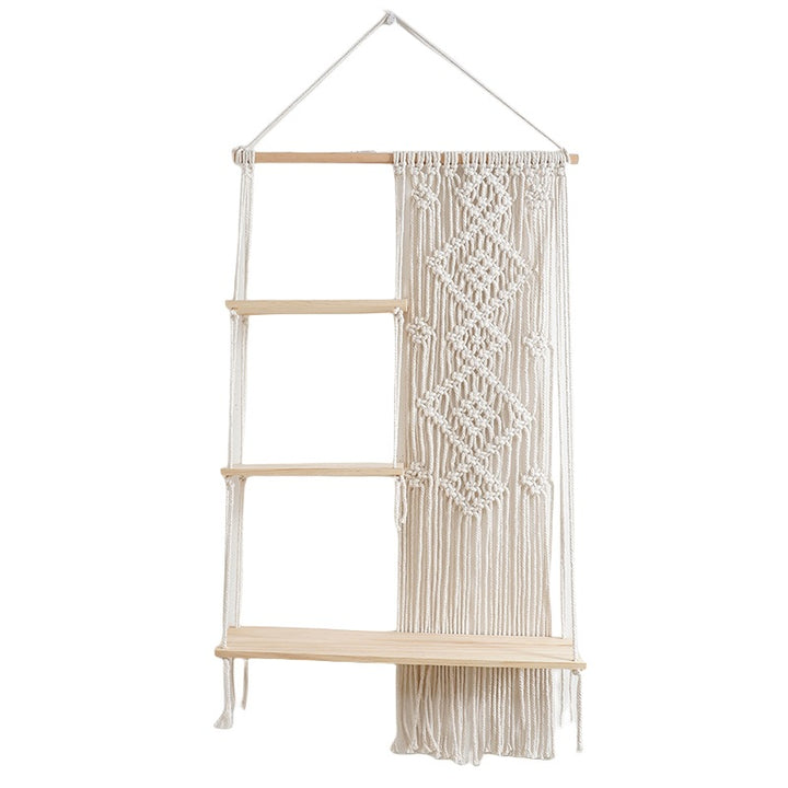 Macramé Decorative Floating Shelf Bowlift